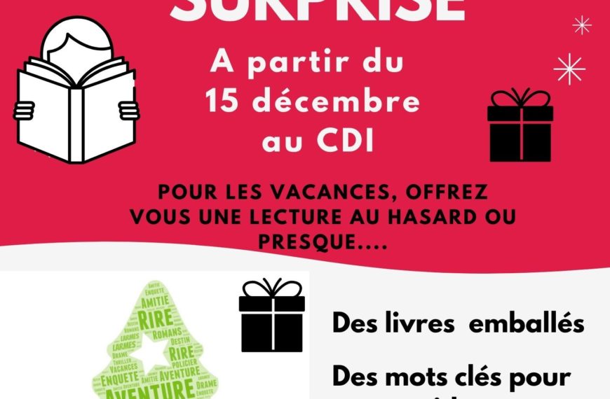 Se laisser prendre au jeu du livre surprise