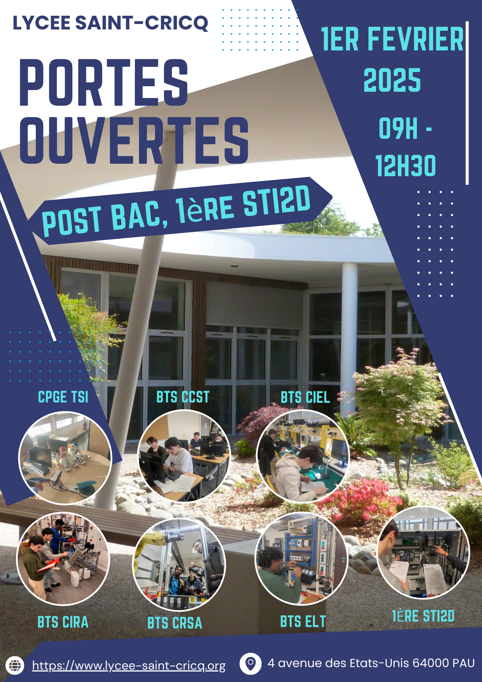 Portes ouvertes 29 mars 2025 – 9h à 12h