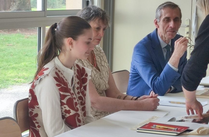 Parrainage d’une élève du lycée par M. Tuffery, procureur général
